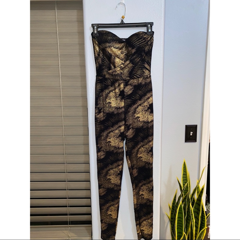 Black and Gold Jumpsuit
